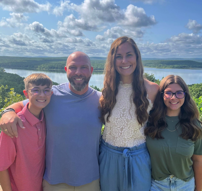 The Mires family outdoors in Texas